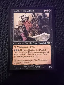 Magic The Gathering MTG Balthor The Defiled (Judgement) - Image 1