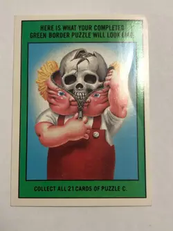 1986 Topps Garbage Pail Kids Sticker Teddy Bear 164a Near Mint - Image 2