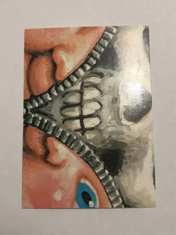 1986 Topps Garbage Pail Kids Sticker Losing Faith 151a Near Mint - Image 2