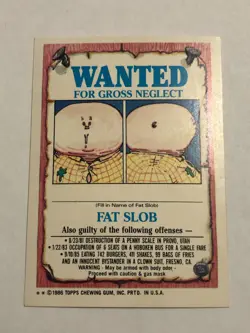 1986 Topps Garbage Pail Kids Sticker Kitty Litter 159b Near Mint - Image 2
