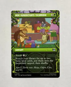 Showcase NEW GENERATION'S TECHNIQUE MTG NM Teenage Mutant Ninja Turtles TMT 240 - Image 1