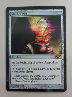 MTG Staff of Nin Core Set 2013 (M13) Foil Rare - Image 1