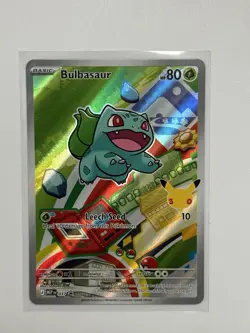 Pokemon Bulbasaur MEP 037 First Partner Illustration Rare Promo 30th Anniversary - Image 1