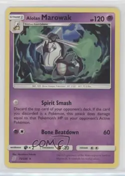 Alolan Marowak Pokemon Sun & Moon Unified Minds #75 - Image 1