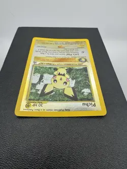Pokemon Pichu #35 LP/MP Reverse Holo Black Star Promo WOTC Pikachu Vintage - Image 5