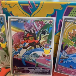 Pokemon First Partner Illustration Collection | Gen 7 Starters | Set Of 3 NM - Image 3