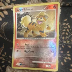 Pokemon TCG Growlithe 89/132 2007 Basic HP70 Holo Beast Card Stock English Card - Image 1