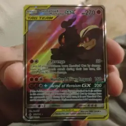 The Pokemon Company Marshadow & Machamp GX 199/214 Full Art TAG TEAM Holo HP270 - Image 1