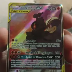 The Pokemon Company Marshadow & Machamp GX 199/214 Full Art TAG TEAM Holo HP270 - Image 5