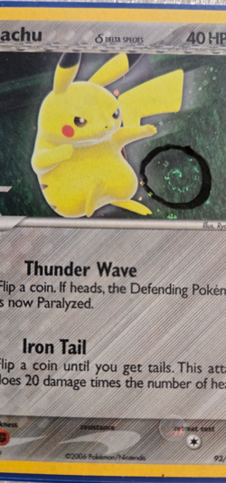 Pikachu 93/92 Secret Rare EX Legend Maker Pokemon Card Holo Near Mint/MINT - Image 2