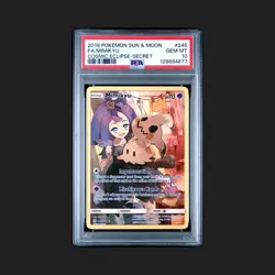 2019 Pokemon Sun & Moon Cosmic Eclipse Secret #245 Full Art Mimikyu PSA 10 - Image 1