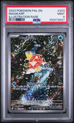 2023 POKEMON PAL EN-PALDEA EVOLVED ILLUSTRATION RARE #203 MAGIKARP PSA 9 - Image 1