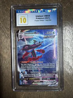 Pokemon Inteleon VMAX Fusion Strike Secret Rare Alt Art #266 CGC 10 Pristine - Image 1