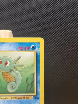 Pokemon 1999 WOTC 1st Edition Fossil Horsea 49/62 - Moderately Played - Image 4