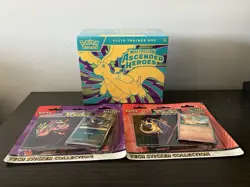 POKEMON ASCENDED HEROES ELITE TRAINER BOX + TECH STICKERS CHARMANDER & GASTLY - Image 1
