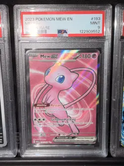 2023 Pokemon Mew EN-151 Mew EX Ultra Rare PSA 9 #193 - Image 1