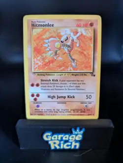 Hitmonlee Non Holo 22/62 - VLP/NM - Rare Fossil Pokemon TCG WOTC Vintage 1999 - Image 1