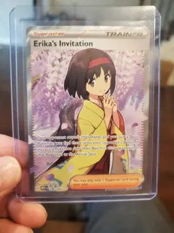 Pokemon TCG Erika's Invitation Full Art Holo Ultra Rare 196/165 151 2023 - Image 1