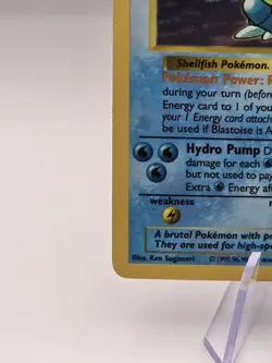 SHADOWLESS Pokemon TCG Blastoise Holo Rare Base Set 2/102 100 HP English WotC - Image 4