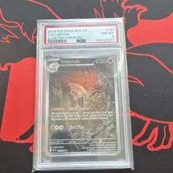 Pokemon Volcarona 100/086 Sv: Black Bolt Illustration Rare Holo PSA 8 (2025) - Image 1