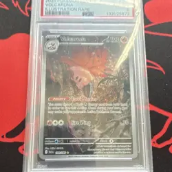 Pokemon Volcarona 100/086 Sv: Black Bolt Illustration Rare Holo PSA 8 (2025) - Image 2