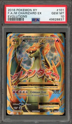 Pokemon M Charizard EX XY Evolutions Full Art #101 PSA 10 Gem Mint - Image 1