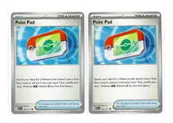 Pokemon TCG Ascended Heroes - 2x Poke Pad 198/217 - English - Image 1