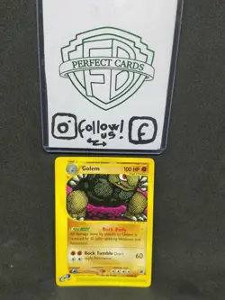 POKEMON EXPEDITION RARA NONHOLO GOLEM 49/165 LP+ - Image 1