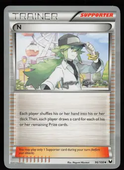 N 96/108 Uncommon Dark Explorers Pokemon Lightly Played - Image 1