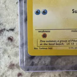 Pokemon Surfing Pikachu Promo #28 2001 NM - Image 4
