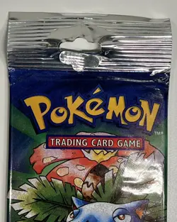 1999 Pokemon Base Set Booster Pack - WOTC - Venusaur Artwork – Factory Sealed 742818061582 - Image 4