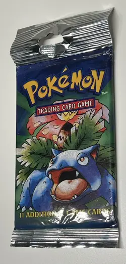 1999 Pokemon Base Set Booster Pack - WOTC - Venusaur Artwork – Factory Sealed 742818061582 - Image 5