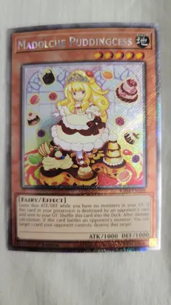 Madolche Puddingcess 1st Edition Platinum Secret Rare RA04-EN186 Yu-Gi-Oh! - Image 1