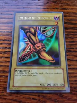 YUGIOH LEFT LEG OF THE FORBIDDEN ONE LOB-121 ULTRA LP - Image 1
