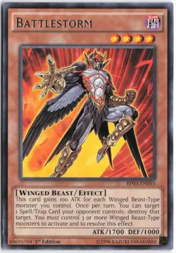 Yugioh - Battlestorm (Shatterfoil) BP03-EN055 1st Edition - Battle Pack 3: Monst - Image 1
