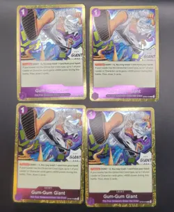 4x Gum-Gum Giant - One Piece OP09-078 Rare - Playset English - Image 1