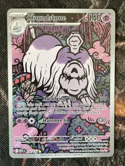 Houndstone 145/132 - Pokemon TCG Illustration Rare Card - Mega Evolution - Image 1