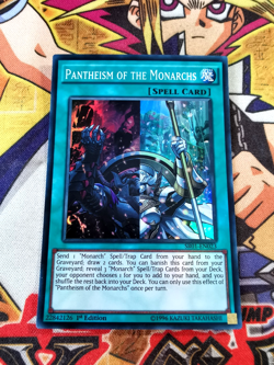 Pantheism of the Monarchs sr01-en023 1st Edition (NM) Super Rare Yu-Gi-Oh! - Image 1