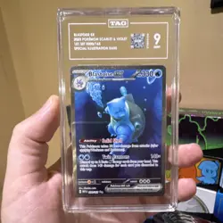 Pokemon TCG Blastoise ex 200/165 SV151 Special Illustration Rare Holo TAG 9 2023 - Image 1