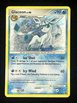 🔥 Pokemon TCG: Glaceon 20/100 Majestic Dawn Holo Rare Vintage 2008 VG 🔥 - Image 1
