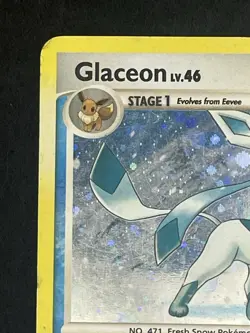 🔥 Pokemon TCG: Glaceon 20/100 Majestic Dawn Holo Rare Vintage 2008 VG 🔥 - Image 3
