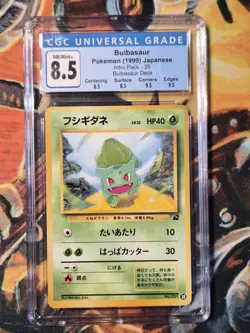 1999 Pokemon Bulbasaur Intro Pack Bulbasaur Deck 35 CGC 8.5 NM/MINT+ - Image 1