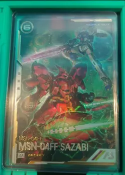 Gundam MSN04FF Sazabi Game Card Rare Arsenal Base Playable - Image 3