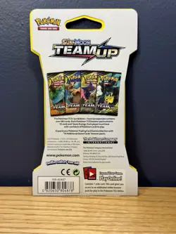 Pokemon Sun & Moon Team Up Sleeved Booster Pack. Zekrom and Pikachu - Image 2