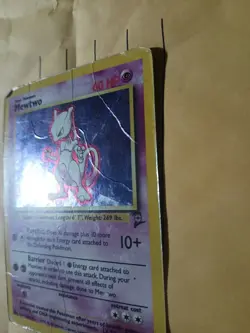 Pokemon Mewtwo 10/130 Base Set 2 Holo DMG - Image 2