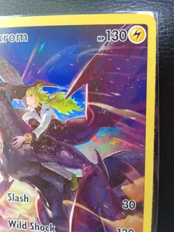Pokemon TCG Zekrom Trainer Gallery Rare TG05/TG30 Brilliant Stars INK ERROR💎💎 - Image 3