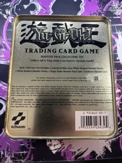 Yu-Gi-Oh! Vintage Empty Blue-Eyes White Dragon Kaiba Metal Tin 2002 Original - Image 2