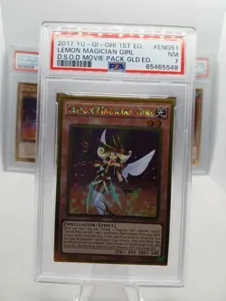 2017 YUGIOH PSA SLAB LOT X4 FOIL 1ST CHOCOLATE KIWI LEMON BERRY MAGICIAN GIRL - Image 3