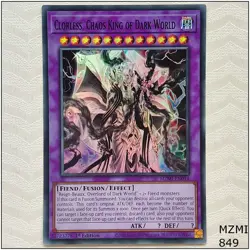 Clorless, Chaos King of Dark World - MZMI-EN014 - Super Rare 1st Edition Yugioh - Image 1