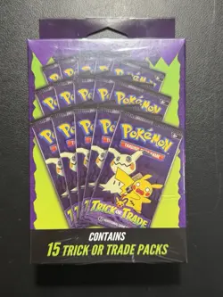 NEW 2025 Pokemon TCG TRICK OR TRADE BOOSTER BUNDLE - Factory Sealed - 15 Packs - Image 1